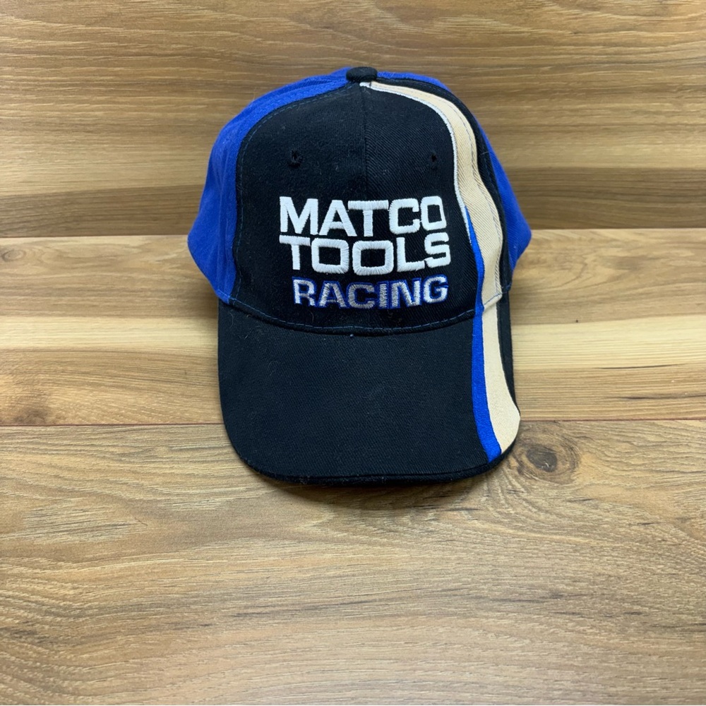Vintage Deadstock Matco Tools Blue and Black Racing Cap